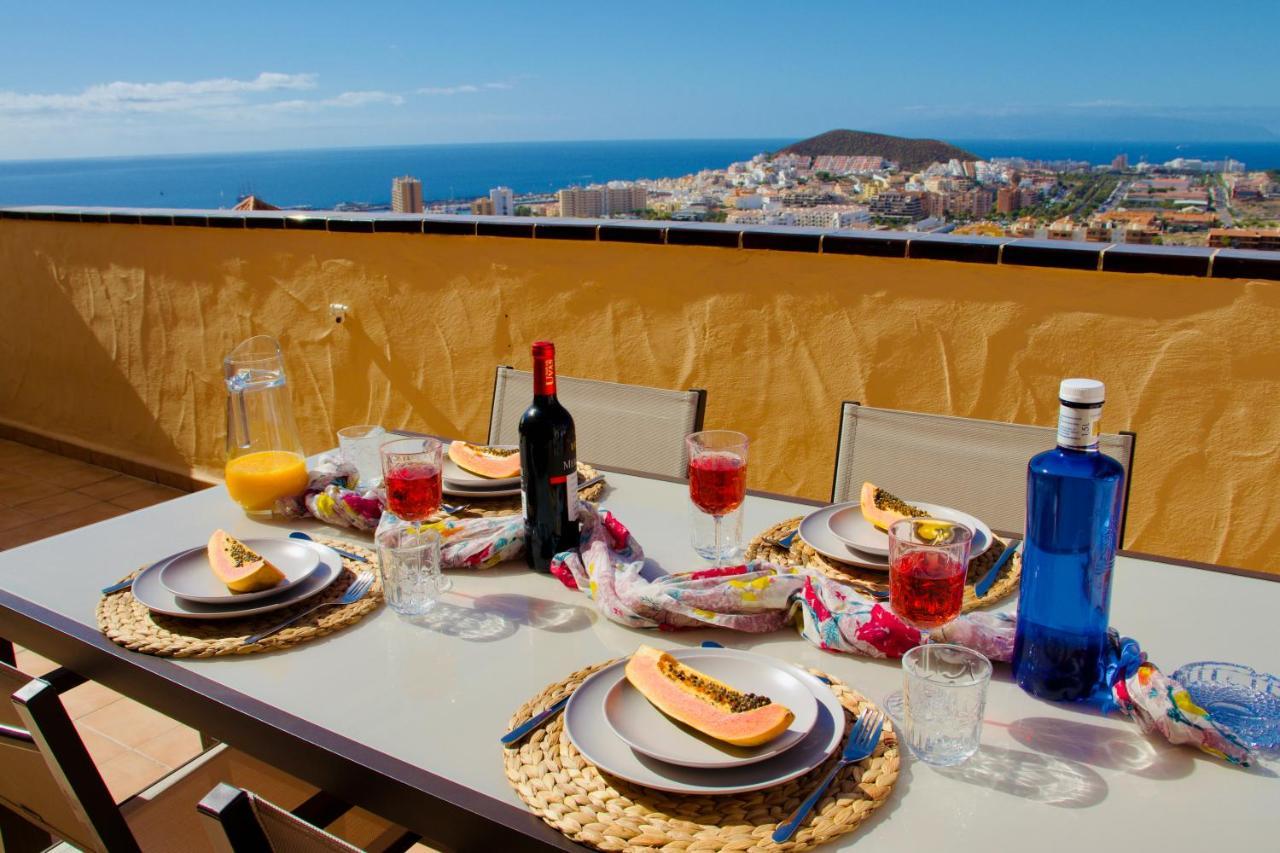 Appartement Sunset In The Heights Ocean View - Heated Pool à Los Cristianos  Extérieur photo